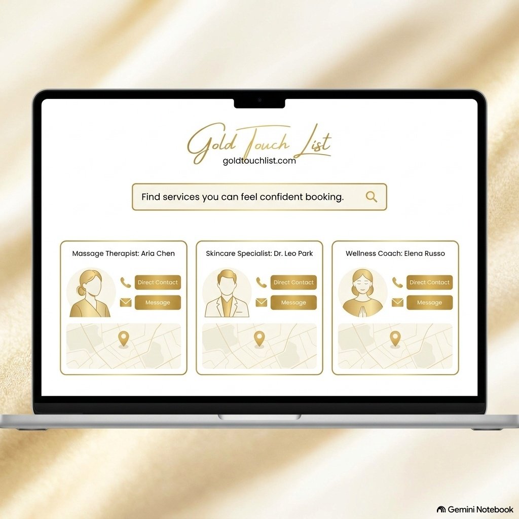 GoldTouchList - B2B2C Directory & Lead Generation Engine for Wellness Pros