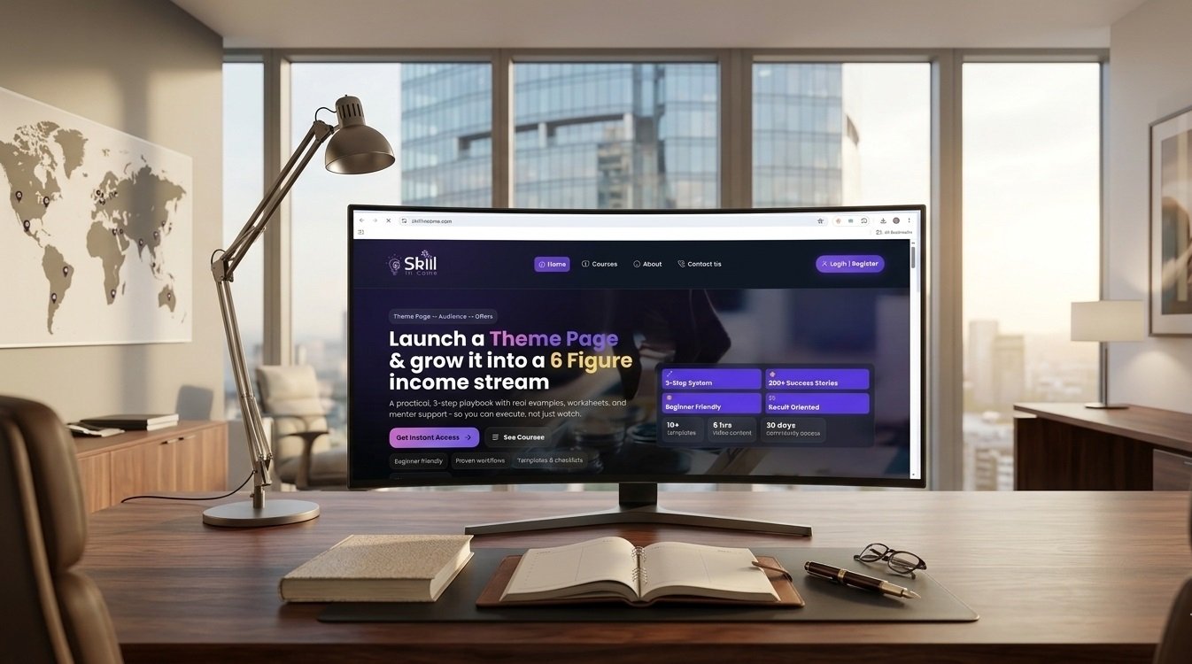SkillIncome - E-Learning Platform & Digital Income Cohort Portal